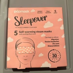 Pop mask sleepover 5 self warming steam masks